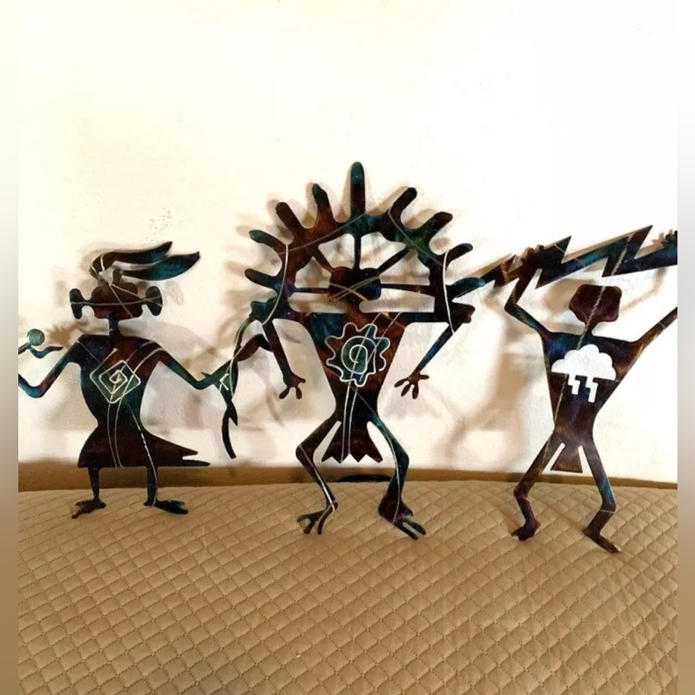 Metal Art Wall Decor Tribal Set-3